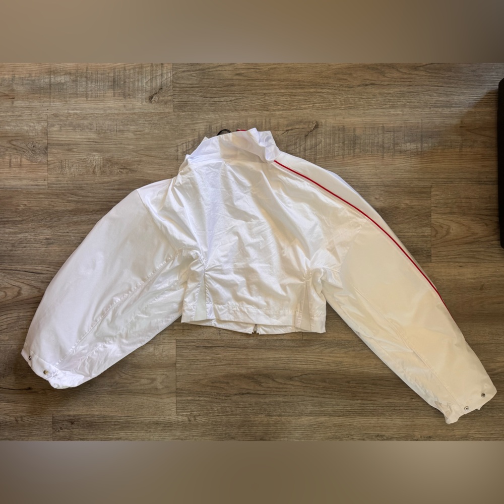 Jacquemus x Nike White Track Jacket with Red Accents